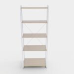 Lia Display Shelf-Natural Oak/White