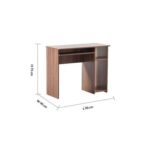 Amity Office Table-Walnut