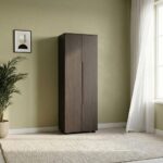 Bill 2 Door Tall Shoe Cabinet-30 Pairs-Wenge/Oak-With 2-Year Warranty