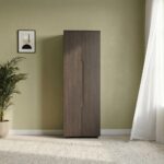 Bill 2 Door Tall Shoe Cabinet-30 Pairs-Wenge/Oak-With 2-Year Warranty