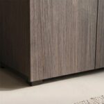 Bill 2 Door Tall Shoe Cabinet-30 Pairs-Wenge/Oak-With 2-Year Warranty