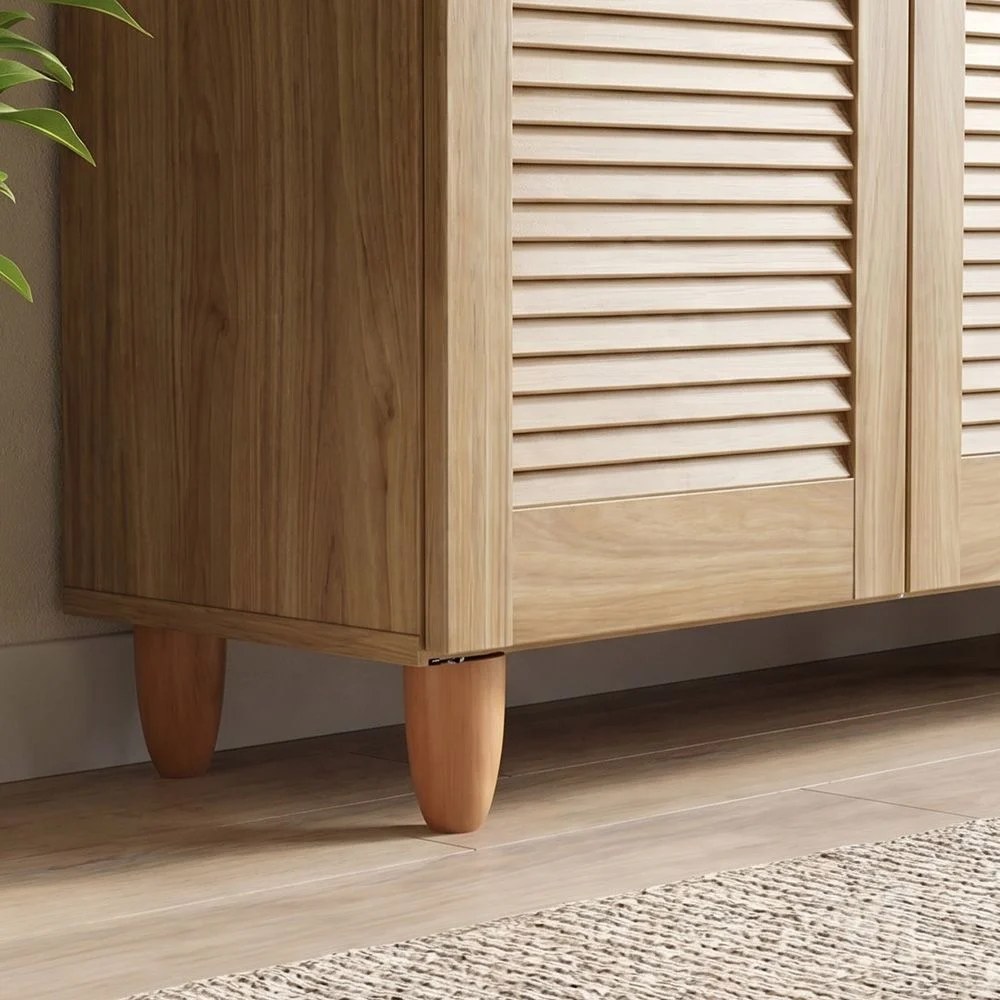 Niva 3 Door Shoe Cabinet For 14 Pairs - Oak - Image 5