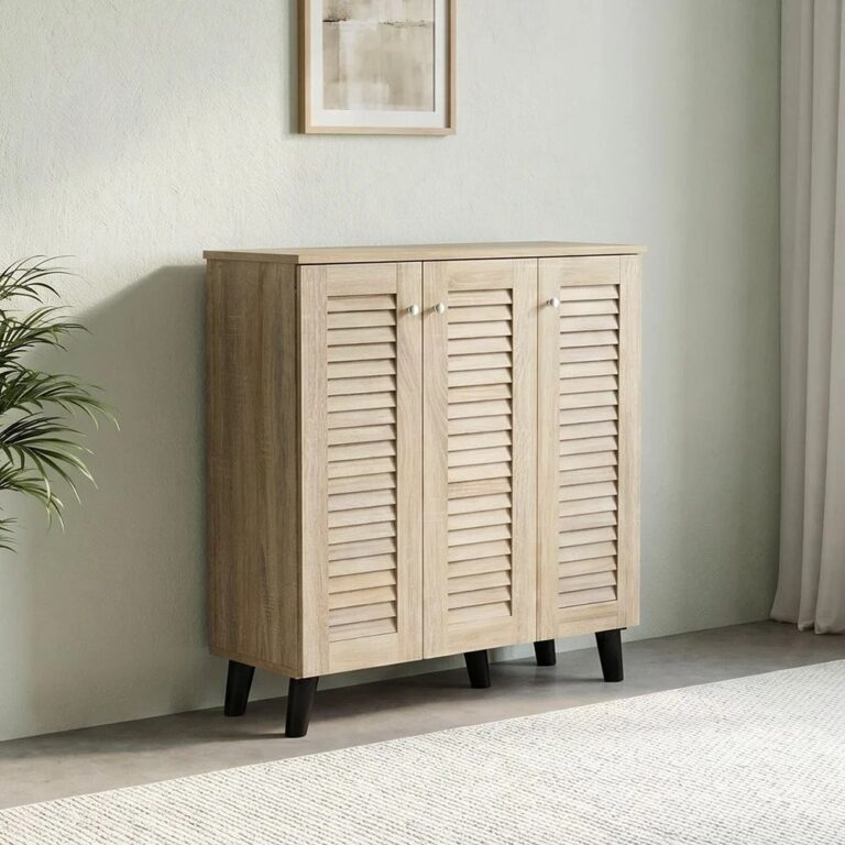Alfa 3 Door Shoe Cabinet For 14 Pairs- Sonoma Oak