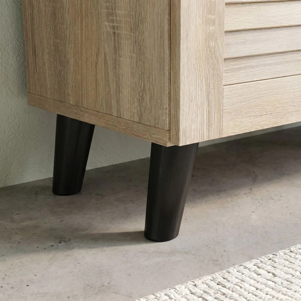 Alfa 3 Door Shoe Cabinet For 14 Pairs- Sonoma Oak - Image 4