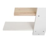 Colees 5-Tier Wall Shelf 85Lx11.5Wx70H cm - Oak/White - With 2-Year Warranty