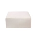 Edia Big Square Ottoman-Off-White-With 2-Year Warranty