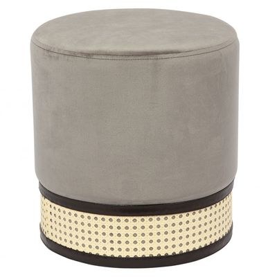 Foxtrot Round Ottoman - Light Grey - With 2-Year Warranty - Image 2