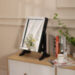 Nemya Small Jewelry Cabinet with Mirror-Black-With 2-Year Warranty
