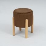 Curdo Round Stool - Brown - With 2-Year Warranty