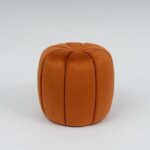 Orly Round Ottoman- Orange