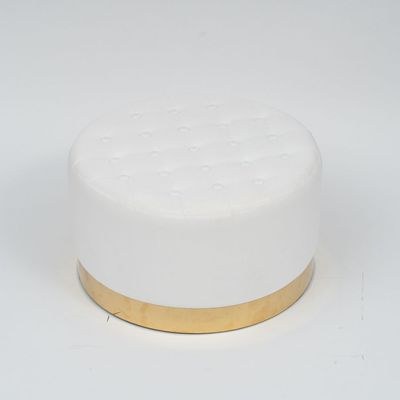 Tasha Round Ottoman - Beige - With 2-Year Warranty - Image 2