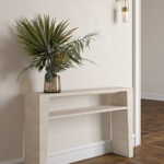 Ashley Travertine Console Shelf Console Table