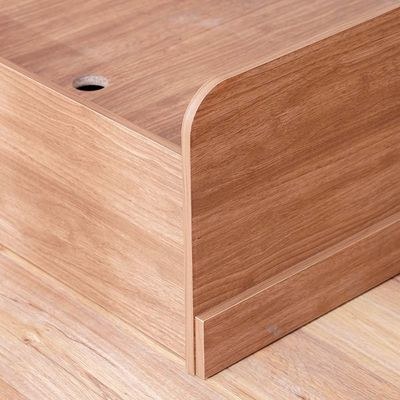 Zirco 120x200 Single Bed with Storage-Brown Oak-With 2-Year Warranty - Image 3