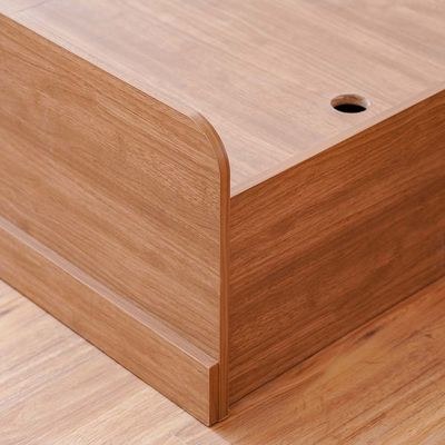 Zirco 120x200 Single Bed with Storage-Brown Oak-With 2-Year Warranty - Image 4