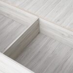 Zirco 120x200 Single Bed with Storage-White Oak-With 2-Year Warranty