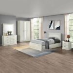 Zirco Single Bedroom Set-White Oak-With 2-Year Warranty