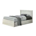 Zirco Single Bedroom Set-White Oak-With 2-Year Warranty