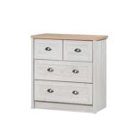 Cambridge 4-Drawer Young Dresser - Oak & White Oak - With 2-Year Warranty