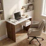Gordion Study Desk- Light Cream