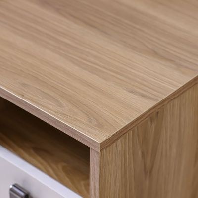 Sacramento Study Desk with Drawer-Beige/Oak-With 2-Year Warranty - Image 5