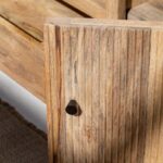 Ziyah Wooden Slat Door TV Unit