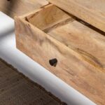 Ziyah Wooden Slat Door TV Unit