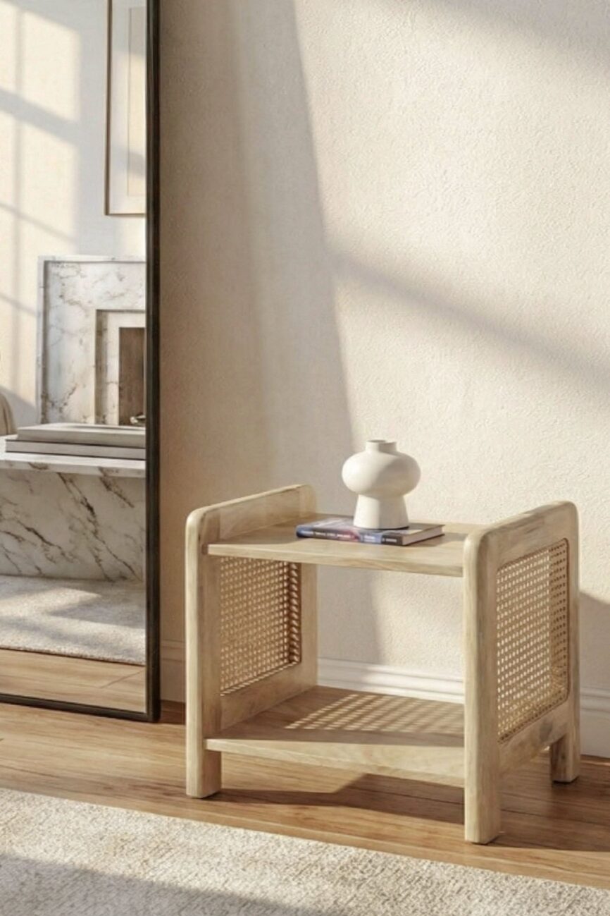 Arpina Wooden Bedside Table