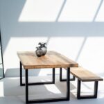 Noriel Mango Wood Dining Table with 7CM Top Thickness