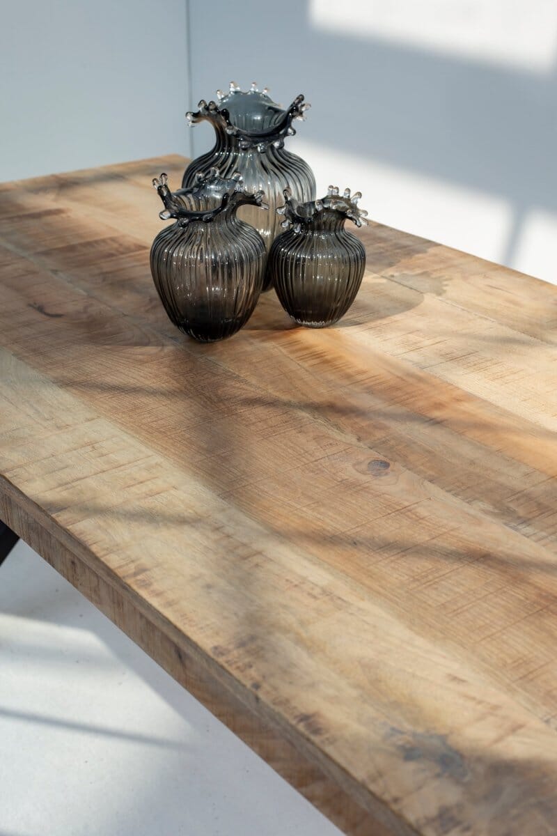 Noriel Mango Wood Dining Table with 7CM Top Thickness - Image 2