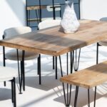Noriel Mango Wood Dining Table with 7CM Top Thickness