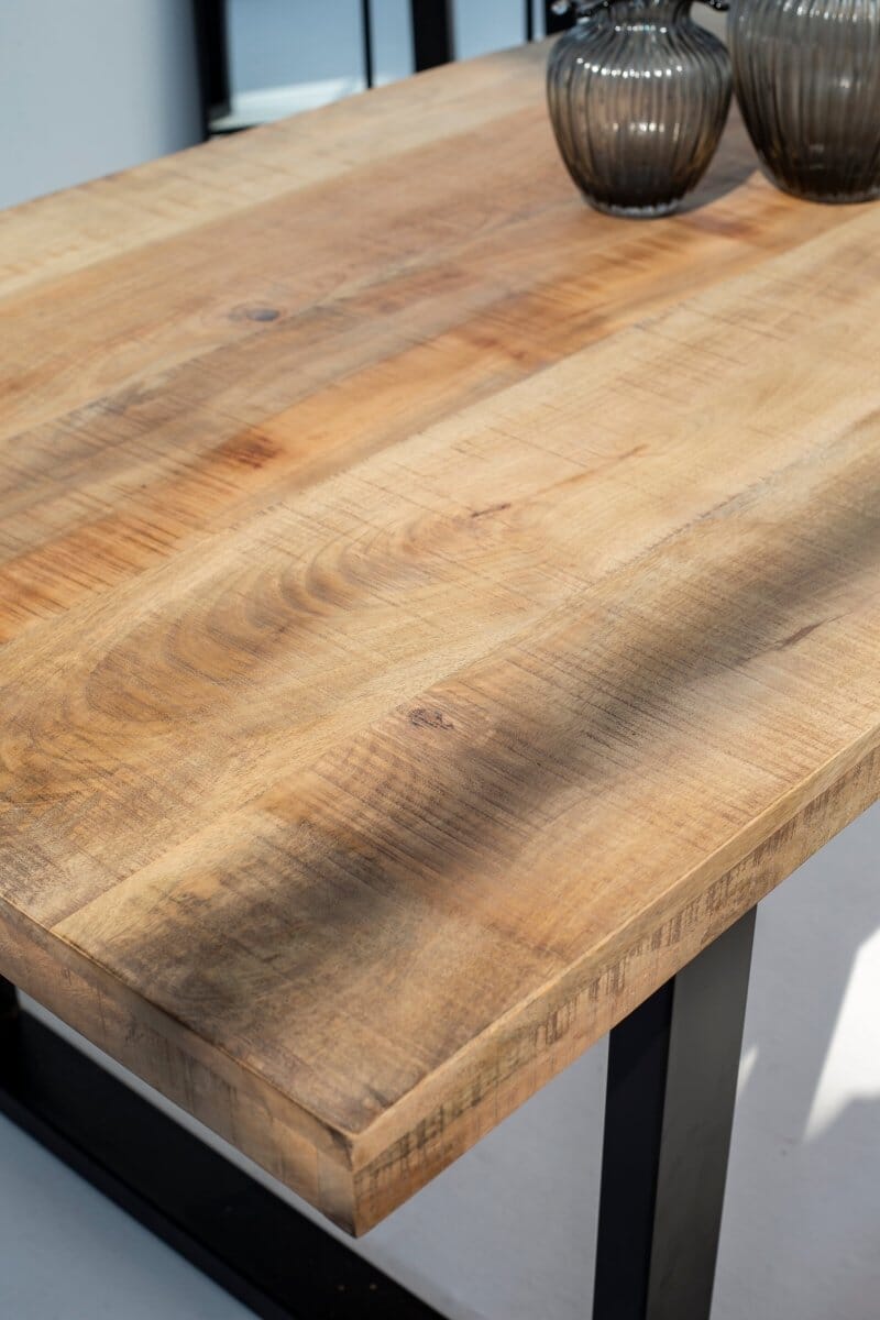 Noriel Mango Wood Dining Table with 7CM Top Thickness - Image 6