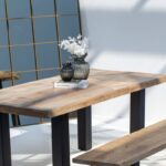 Noriel Mango Wood Dining Table with 7CM Top Thickness