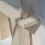 Olga Crema Marble Console Table