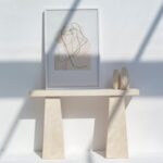 Olga Crema Marble Console Table