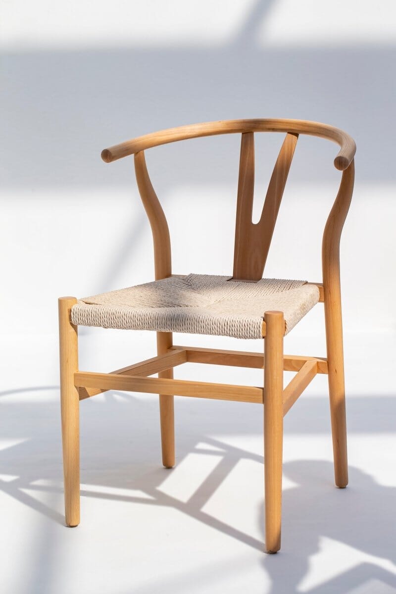 Beatrice Natural Wood & Rope Dining Chair - Image 6