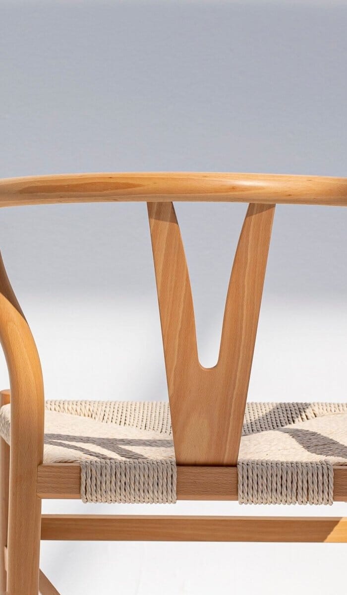 Beatrice Natural Wood & Rope Dining Chair - Image 8