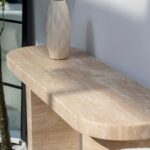 Dakota Beige Travertine Console Table
