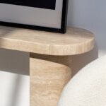 Dakota Beige Travertine Console Table