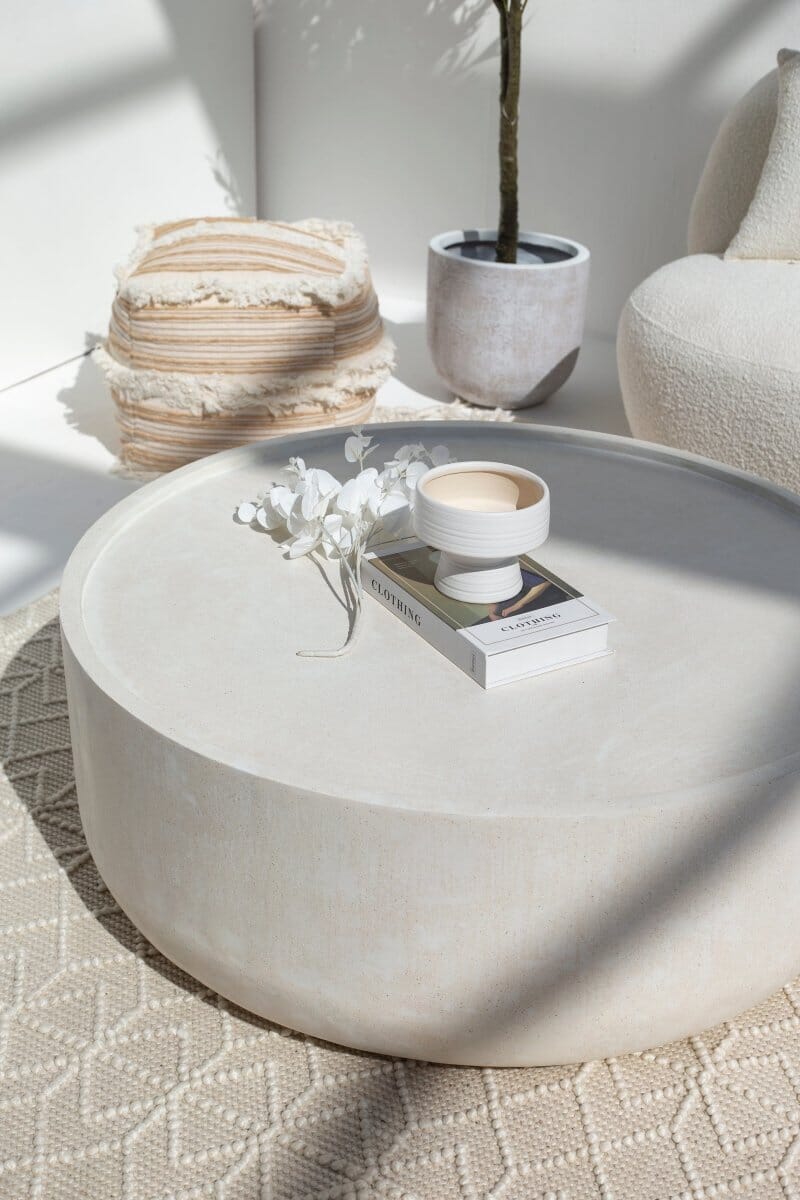 Alto Off White Speckled Microconcrete Coffee Table