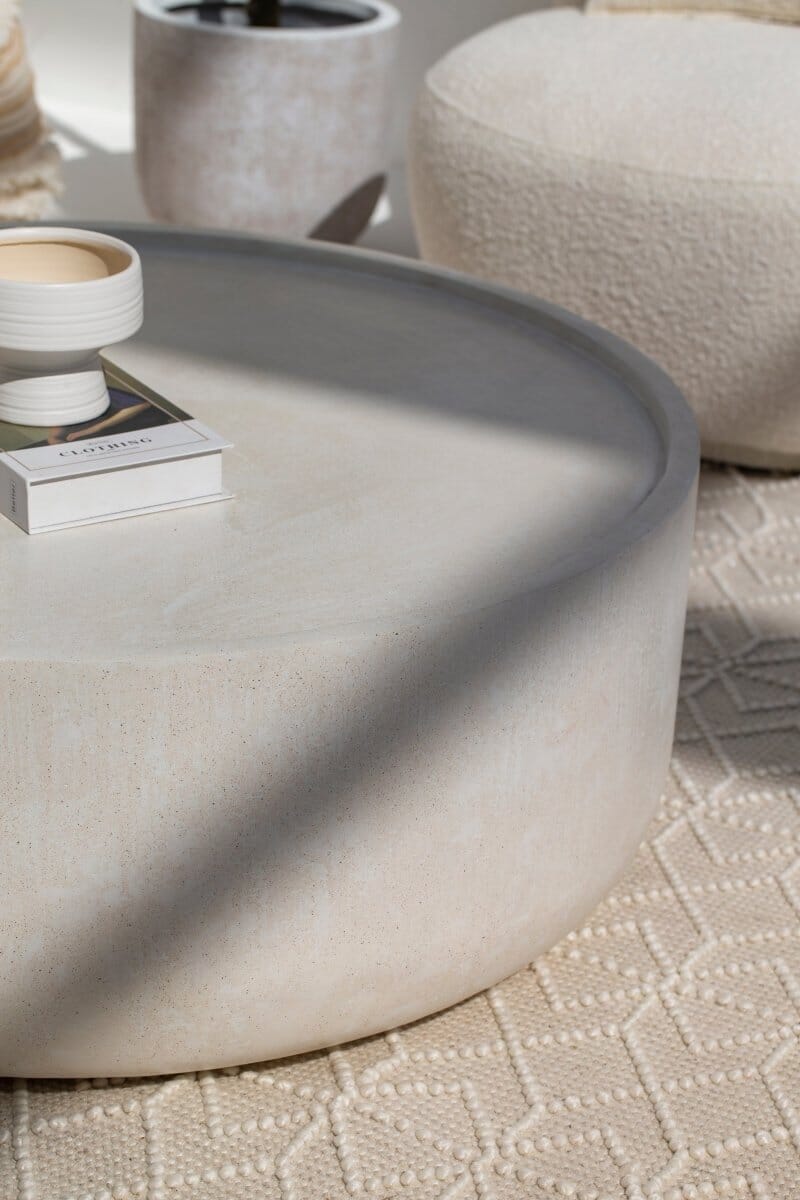 Alto Off White Speckled Microconcrete Coffee Table - Image 3