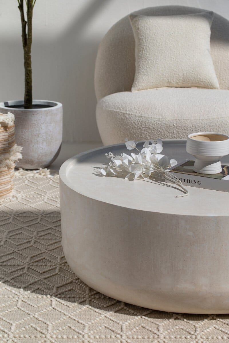 Alto Off White Speckled Microconcrete Coffee Table - Image 5