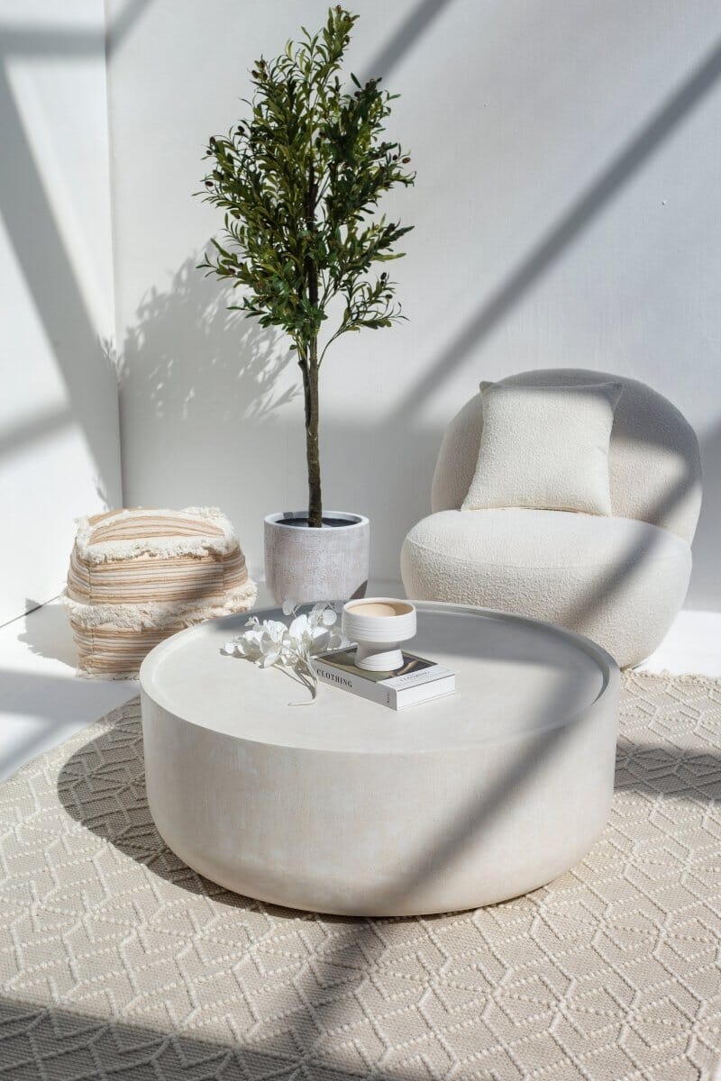Alto Off White Speckled Microconcrete Coffee Table - Image 6