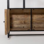 Adler Industrial Mango Wood Cabinet with Shelves