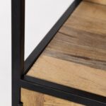 Ardley Industrial Display Mango Wood Cabinet with Shelves
