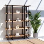 Wayne Industrial Mango Wood Bookcase
