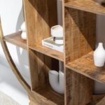 Miles Wooden Round Bookcase