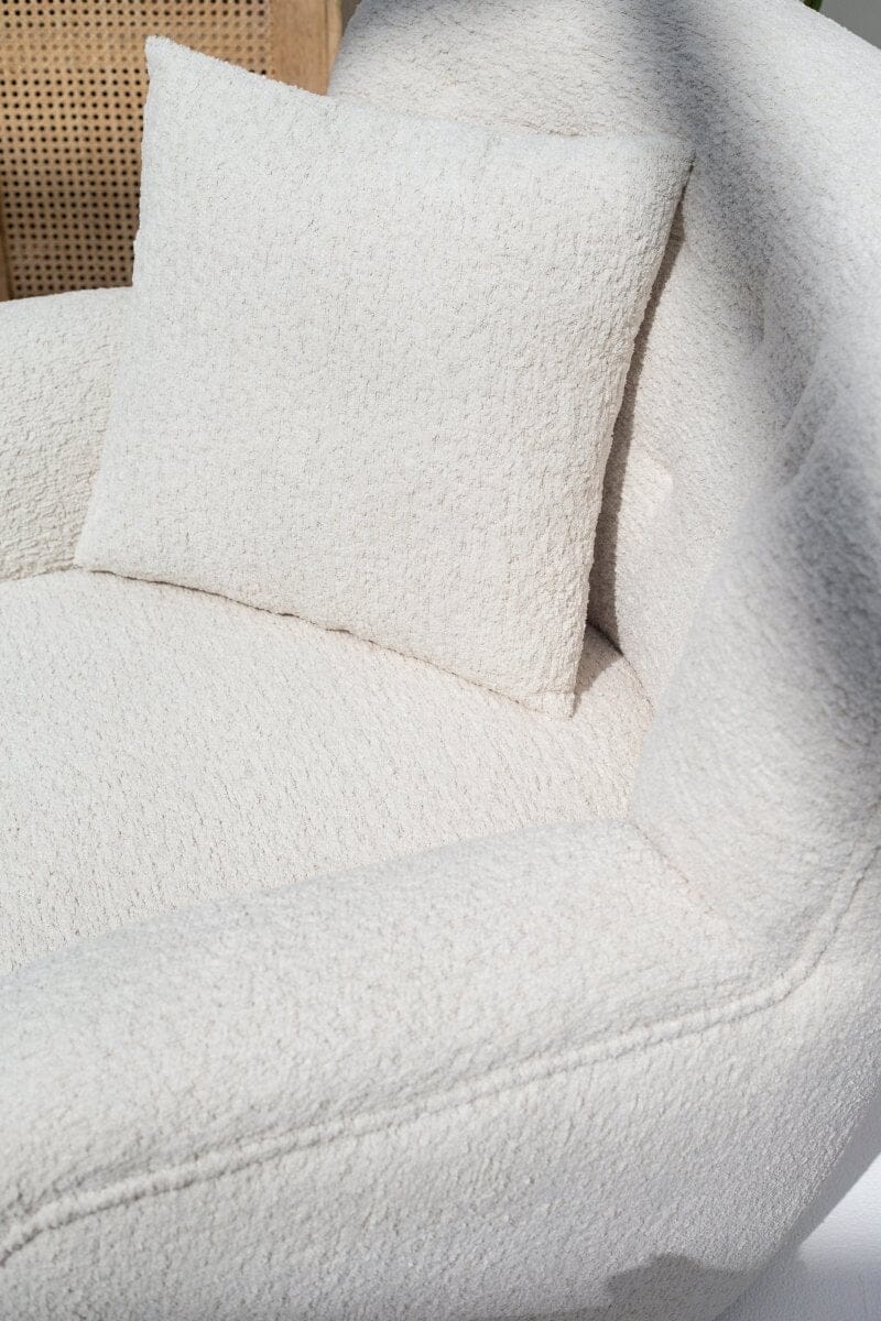 Sicily Boucle Sofa Chair with Arms - Image 8