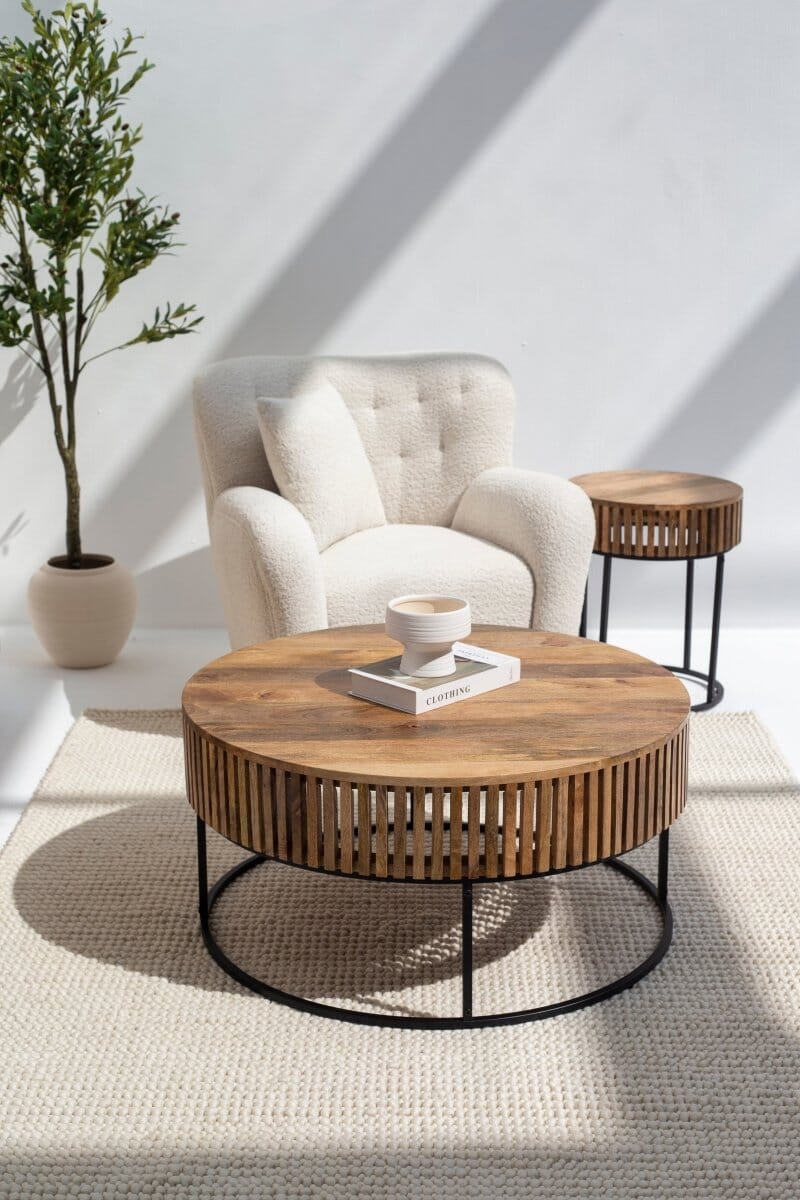 Sicily Boucle Sofa Chair with Arms - Image 10