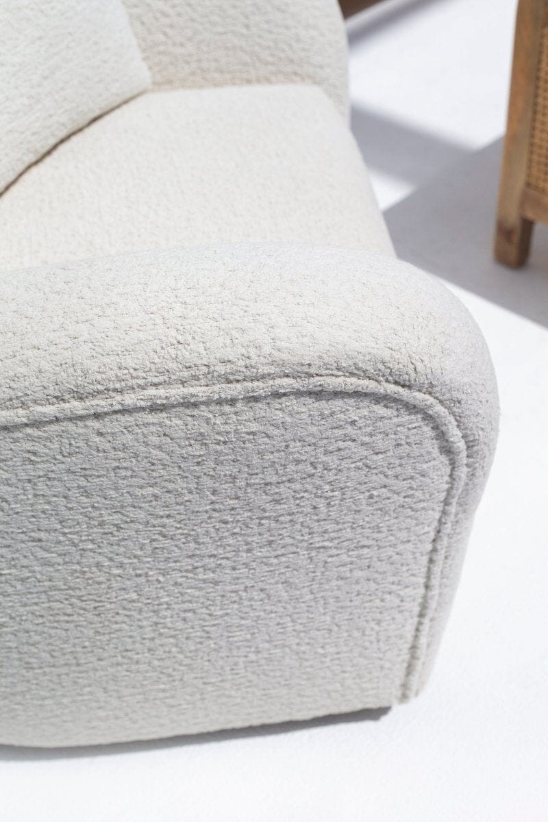 Sicily Boucle Sofa Chair with Arms - Image 12