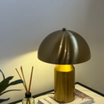 Gold Umbrella Table Lamp